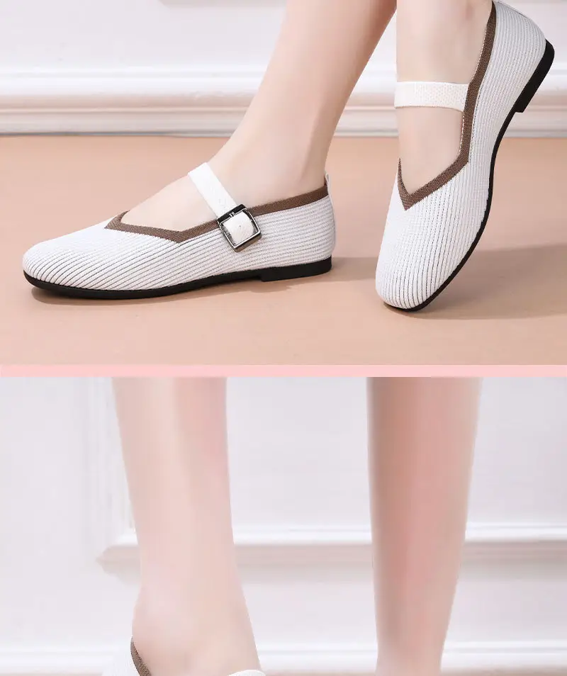 Cross-Border Large Size Popular Women's Breathable Mesh Square Toe Casual Shoes Soft Lightweight Breathable Inner Mother's Shoes — feature 18