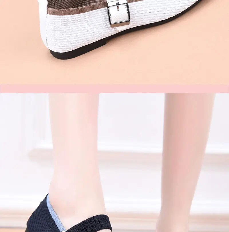 Cross-Border Large Size Popular Women's Breathable Mesh Square Toe Casual Shoes Soft Lightweight Breathable Inner Mother's Shoes — feature 20