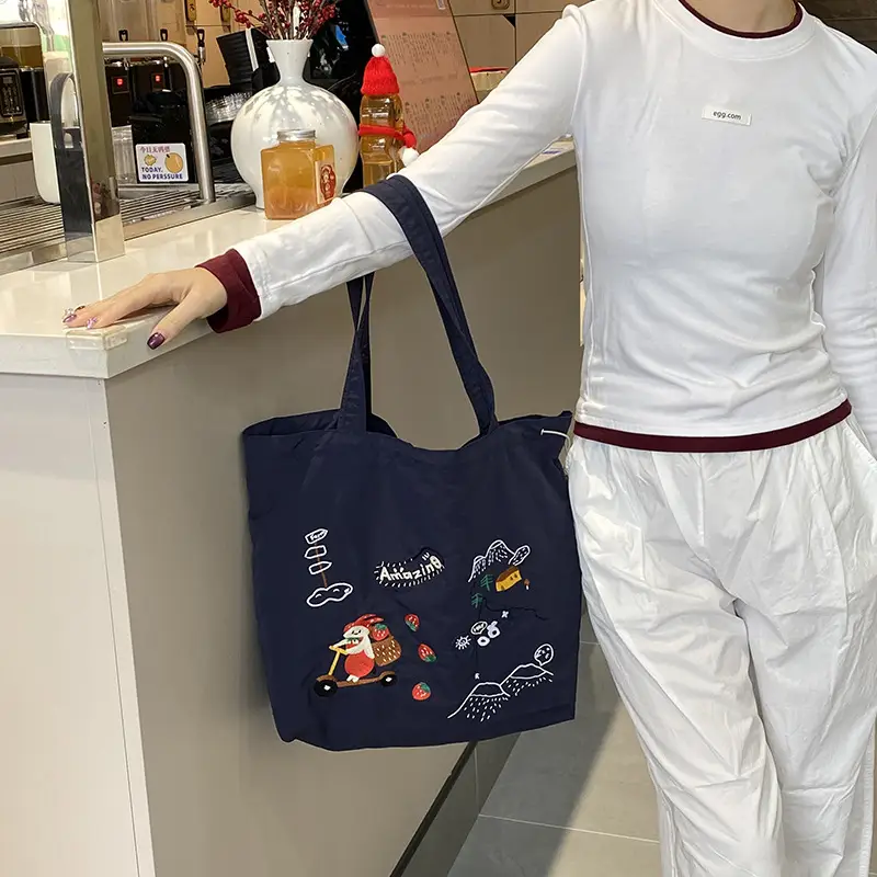 2025 Denim Embroidered Shoulder Bag for Women - Image 5