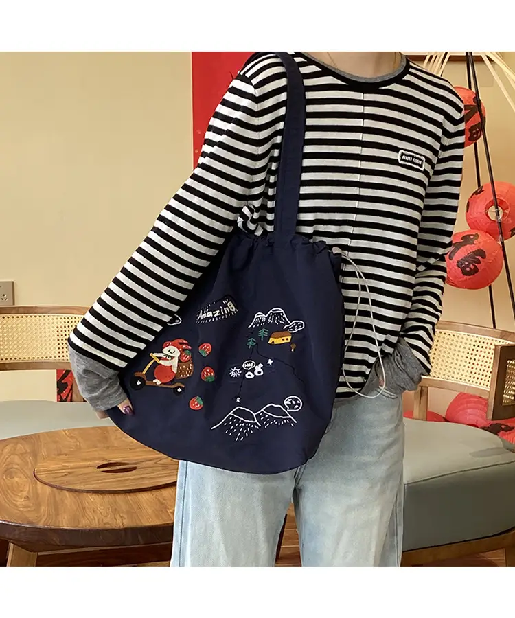 2025 Denim Embroidered Shoulder Bag for Women — feature 5