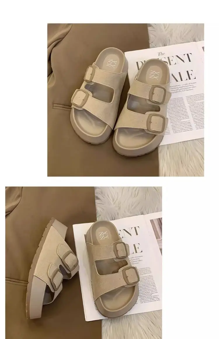 Women's Retro Slippers with Thick Sole 2025 Summer — feature 13