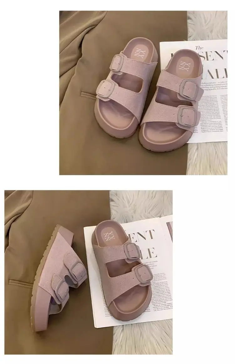 Women's Retro Slippers with Thick Sole 2025 Summer — feature 14