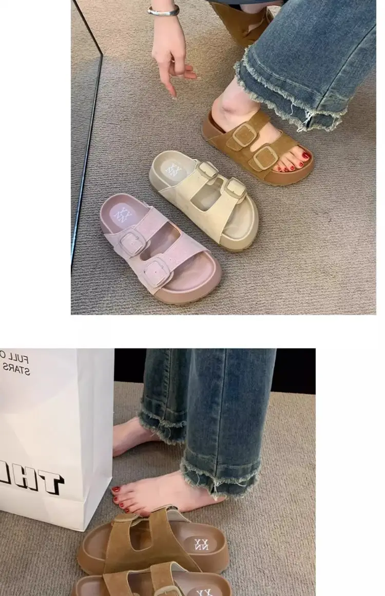 Women's Retro Slippers with Thick Sole 2025 Summer — feature 5
