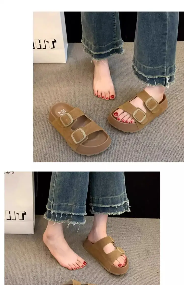 Women's Retro Slippers with Thick Sole 2025 Summer — feature 6