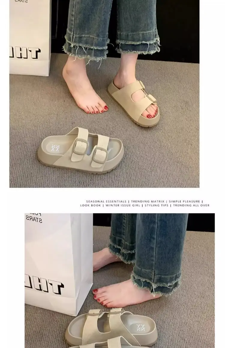 Women's Retro Slippers with Thick Sole 2025 Summer — feature 7