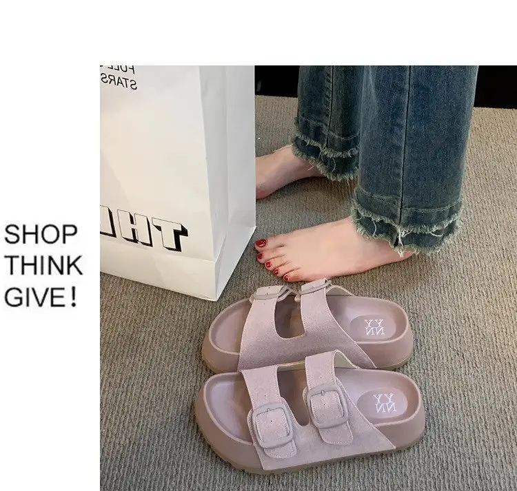 Women's Retro Slippers with Thick Sole 2025 Summer — feature 8