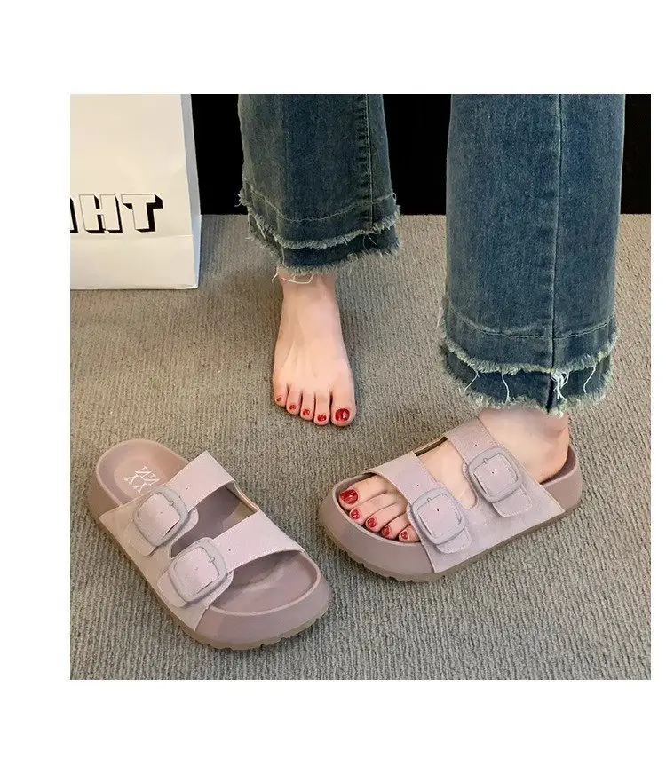 Women's Retro Slippers with Thick Sole 2025 Summer — feature 9