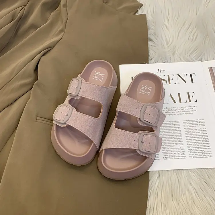Women's Retro Slippers with Thick Sole 2025 Summer - Image 2