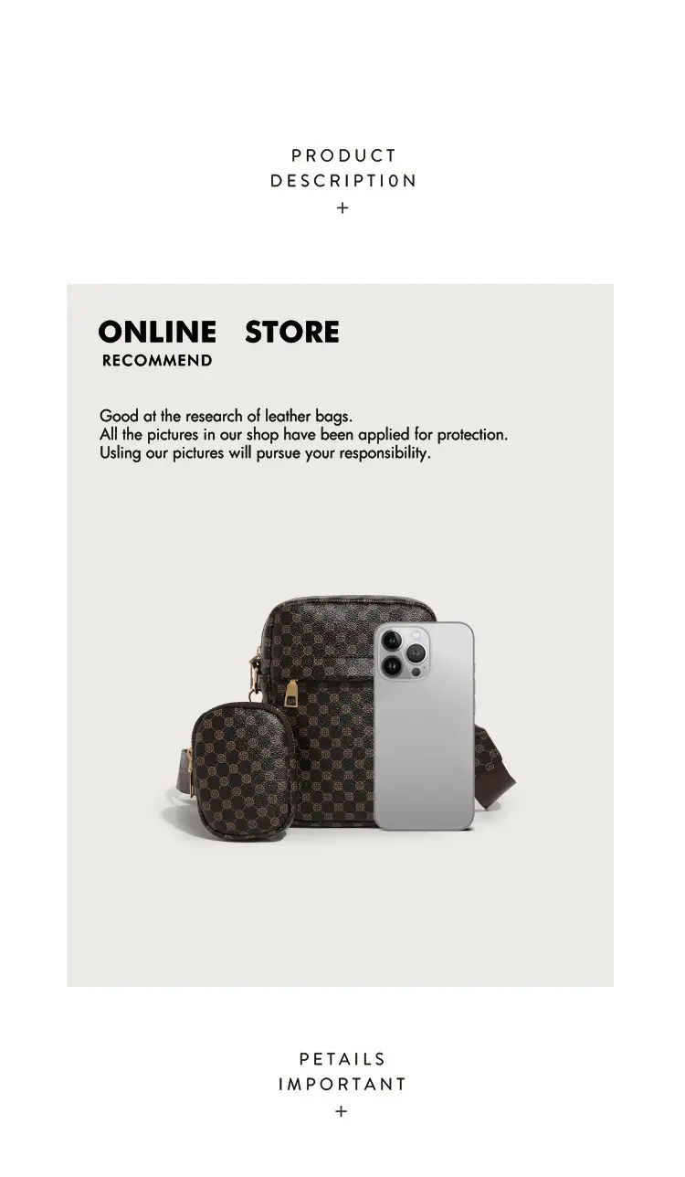 Women's 2-Piece Mobile Phone Shoulder Bag Set — feature 3