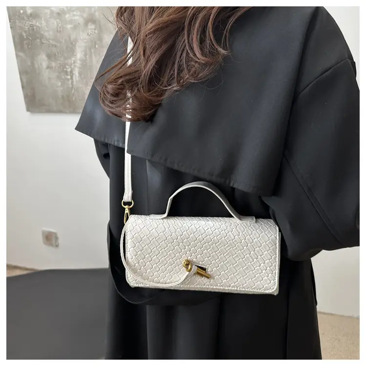 White Woven Crossbody Bag for Women — feature 12