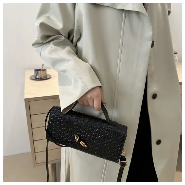 White Woven Crossbody Bag for Women — feature 17