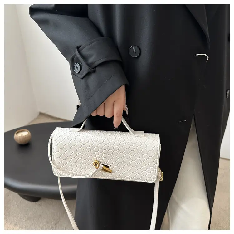 White Woven Crossbody Bag for Women — feature 9