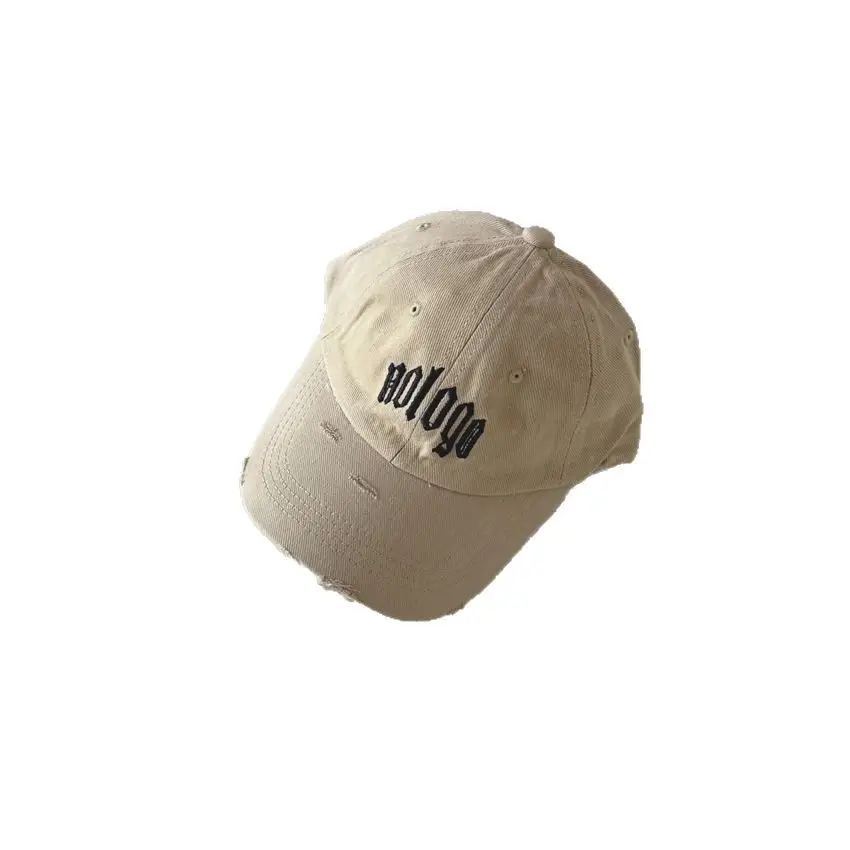 Kids Beige Baseball Cap with Vintage Embroidery - Image 10
