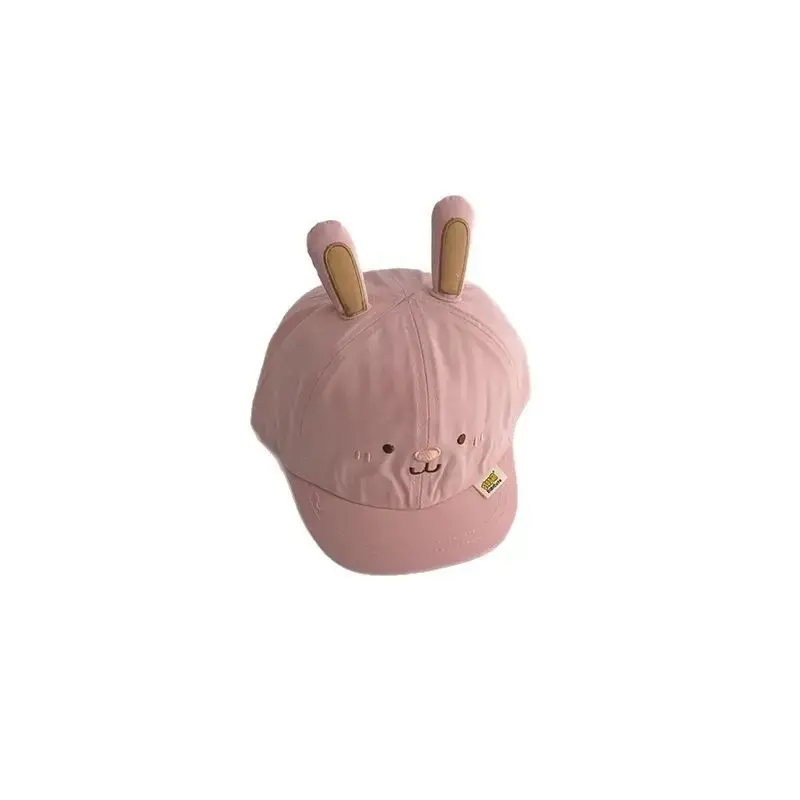 Pink Cartoon Rabbit Baby Cap Spring Autumn Ins