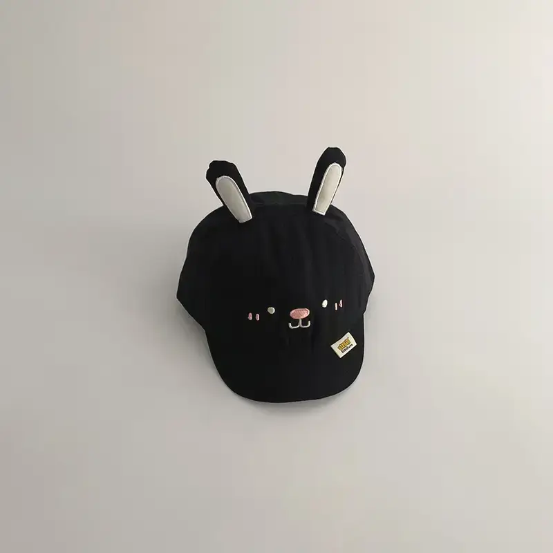 Pink Cartoon Rabbit Baby Cap Spring Autumn Ins