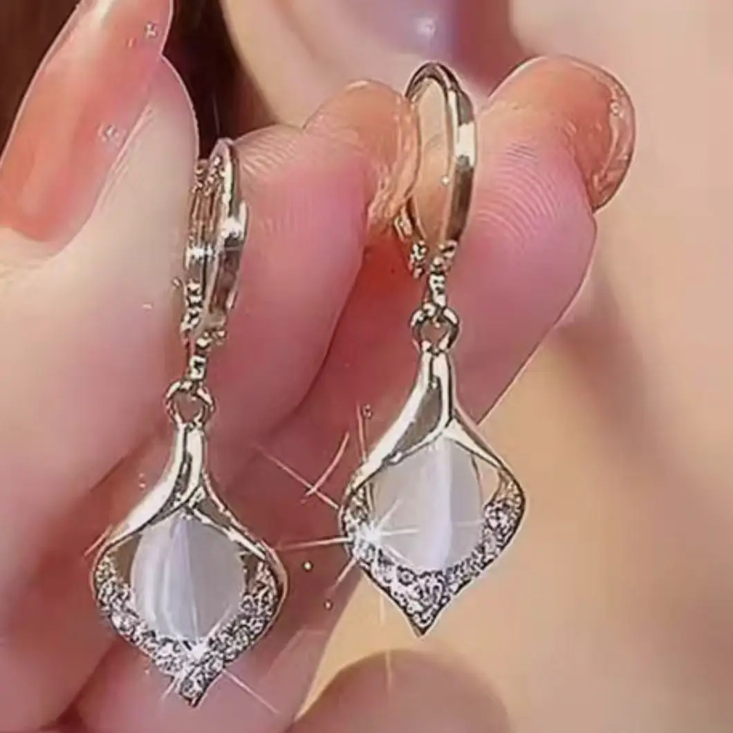 Angel's Eye Light Green Earrings for Women — feature 9