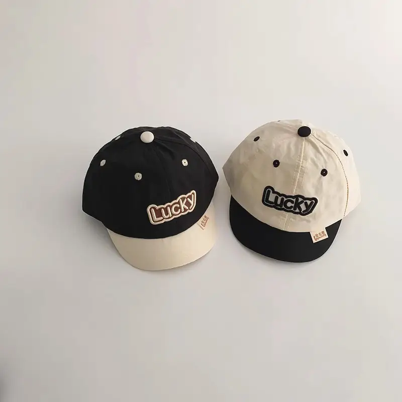 One Pan Baby Cap with Embroidered Letter Design - Image 6