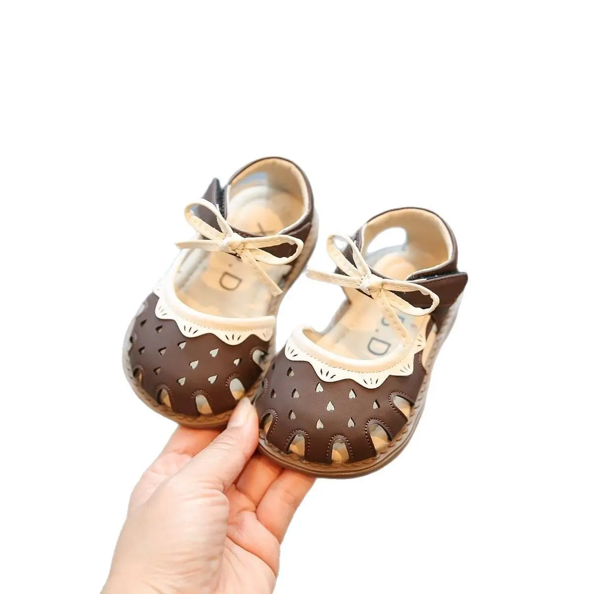 Girls Toe Sandals 2025 Summer Soft Sole Princess Design