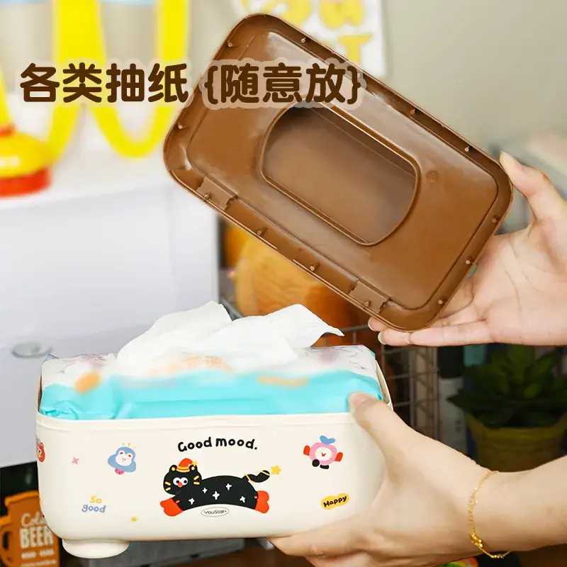 New Dust-Proof Tissue Box with Lid and Lifting Spring - Image 6