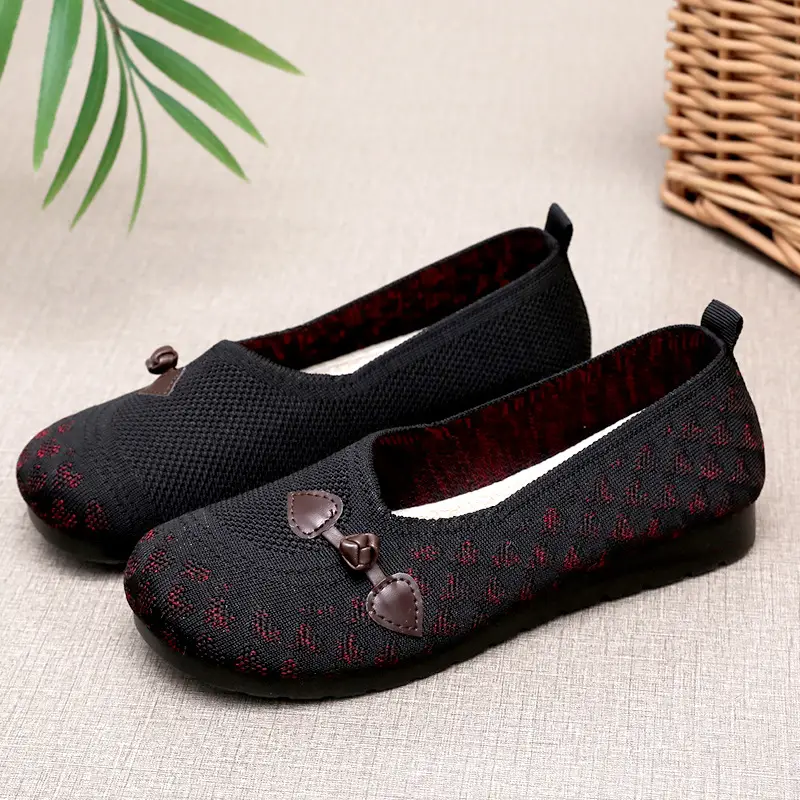 Spring Old Beijing Cloth Shoes Women's Shoes Mesh Shoes Soft-soled Casual Shoes One-step Soft-soled Shoes Super Soft and Comfortable Thin — feature 10