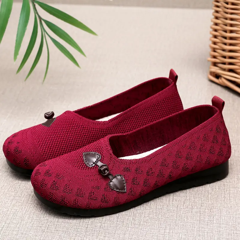 Spring Old Beijing Cloth Shoes Women's Shoes Mesh Shoes Soft-soled Casual Shoes One-step Soft-soled Shoes Super Soft and Comfortable Thin — feature 11