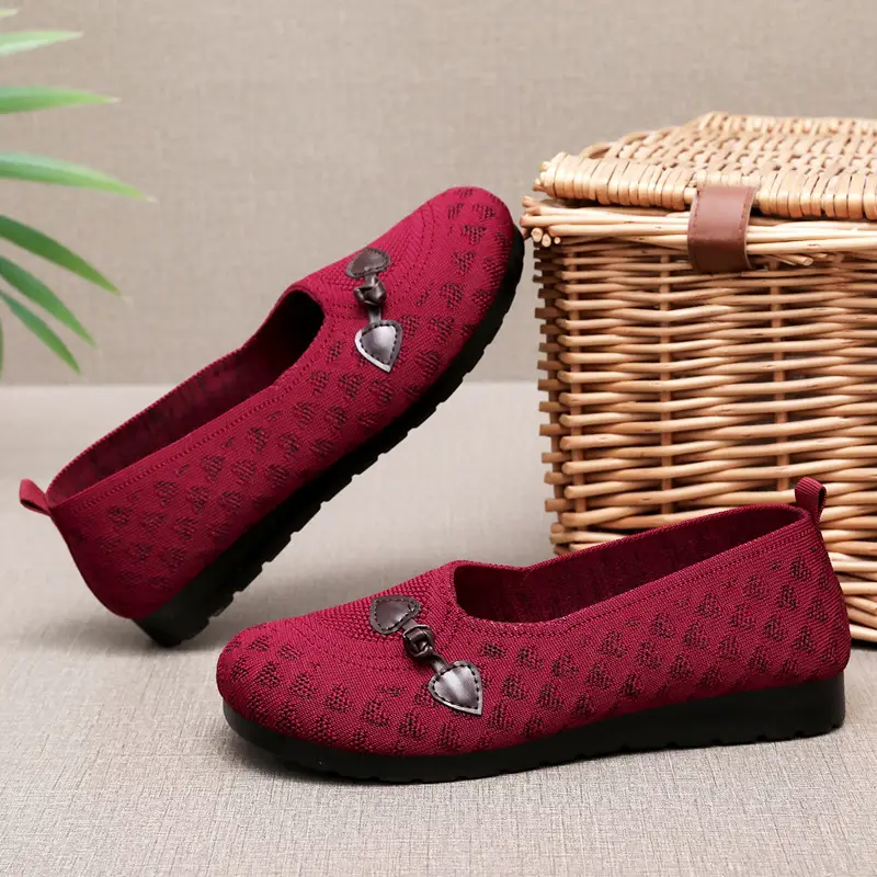 Spring Old Beijing Cloth Shoes Women's Shoes Mesh Shoes Soft-soled Casual Shoes One-step Soft-soled Shoes Super Soft and Comfortable Thin — feature 14