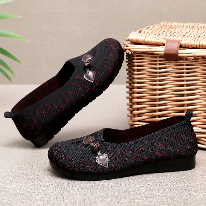Spring Old Beijing Cloth Shoes Women's Shoes Mesh Shoes Soft-soled Casual Shoes One-step Soft-soled Shoes Super Soft and Comfortable Thin — feature 15