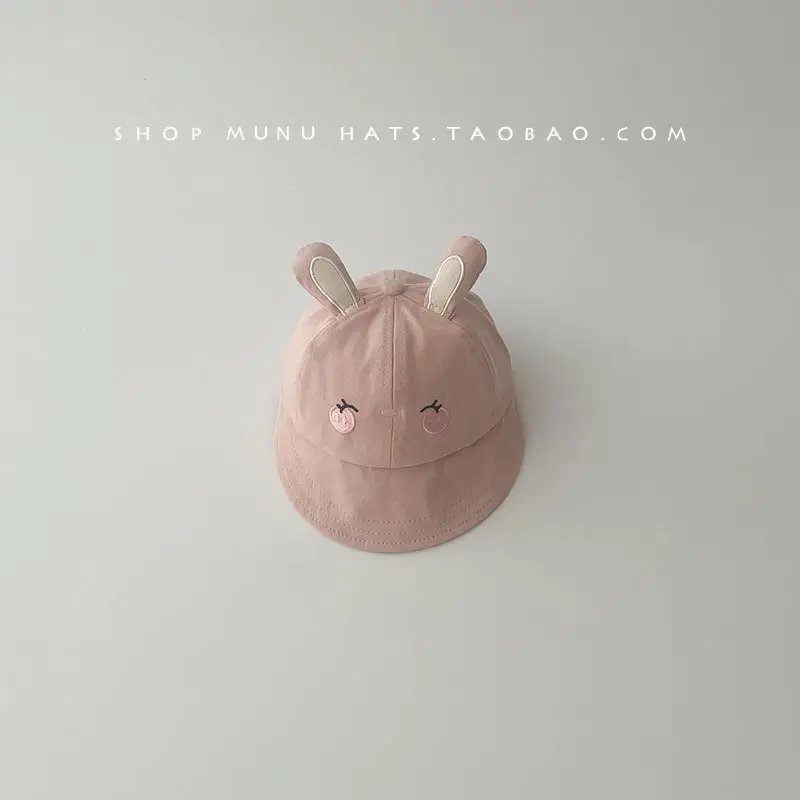 Baby Bunny Hat Pink Spring Summer Cap - Image 2