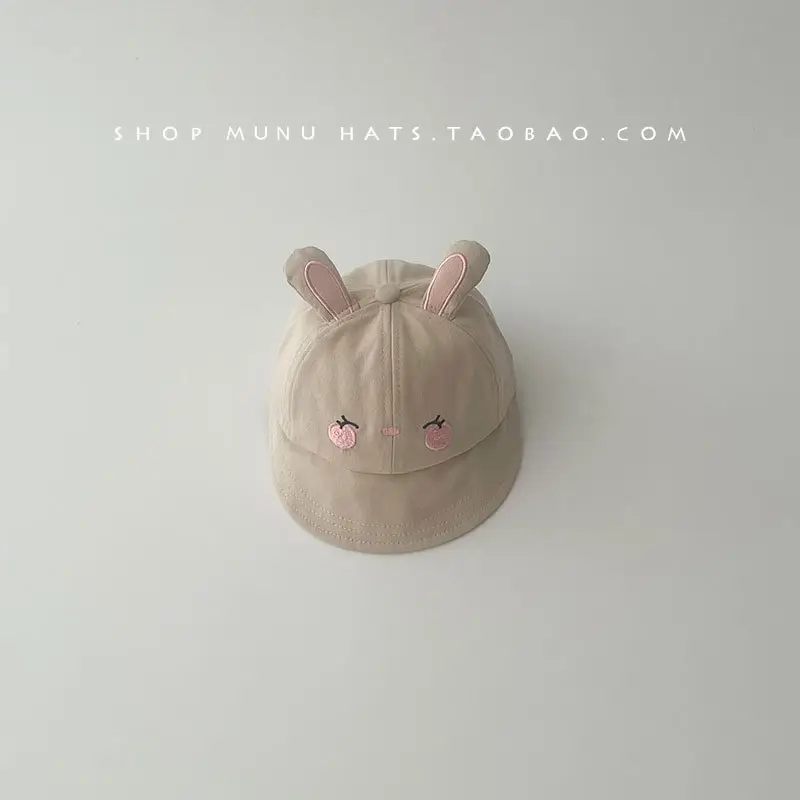Baby Bunny Hat Pink Spring Summer Cap - Image 3