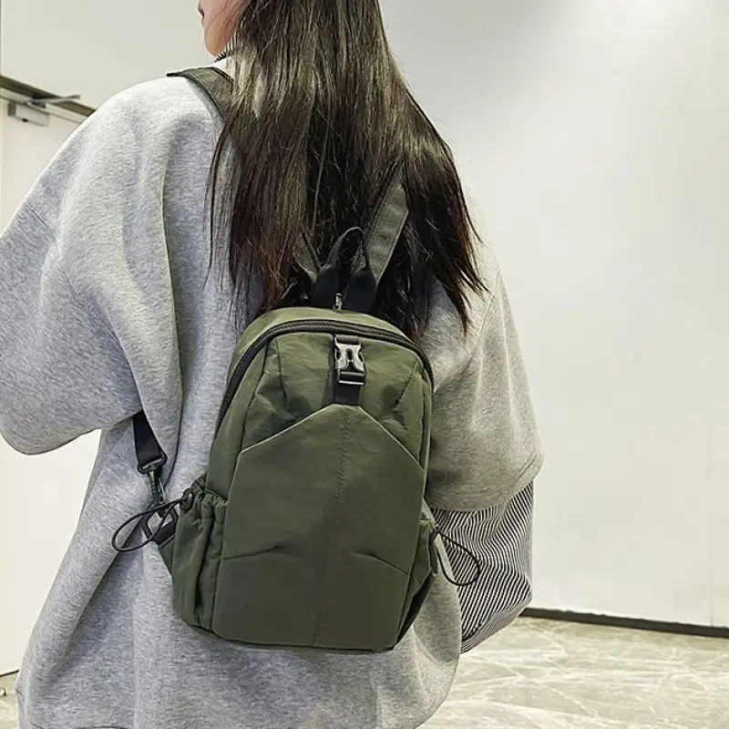 Black Unisex Lightweight Daily Backpack - Image 5
