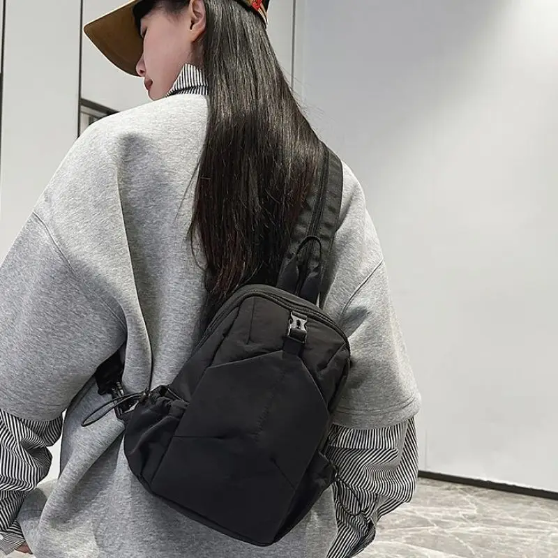 Black Unisex Lightweight Daily Backpack - Image 7