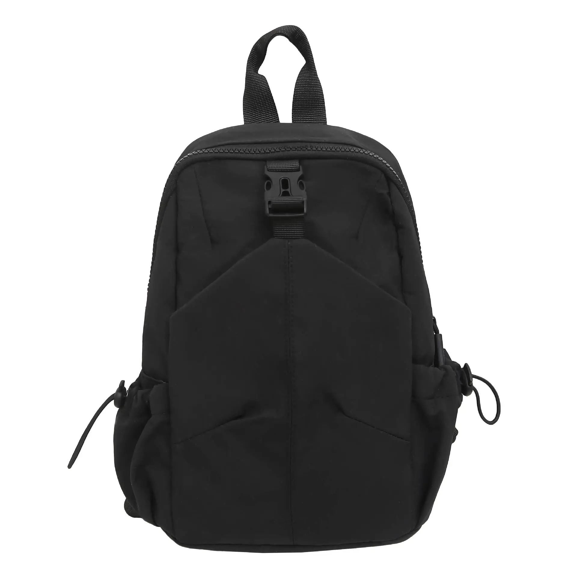 Black Unisex Lightweight Daily Backpack - Image 8