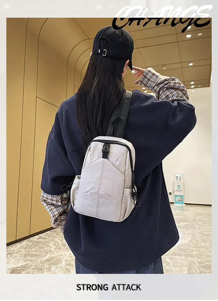 Black Unisex Lightweight Daily Backpack — feature 1