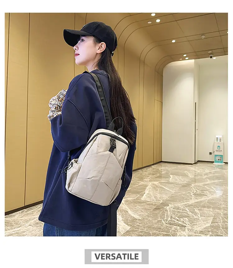 Black Unisex Lightweight Daily Backpack — feature 10
