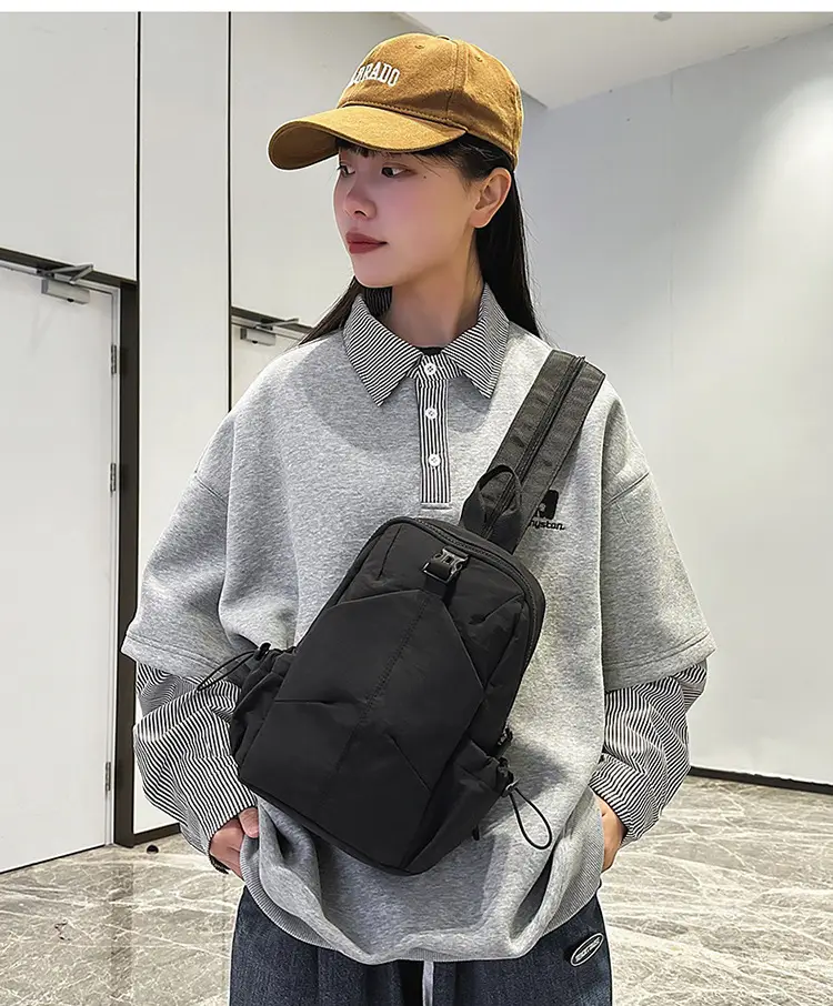 Black Unisex Lightweight Daily Backpack — feature 2