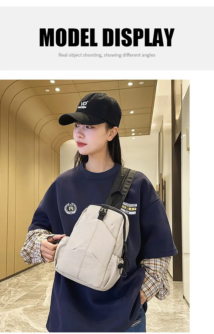 Black Unisex Lightweight Daily Backpack — feature 8