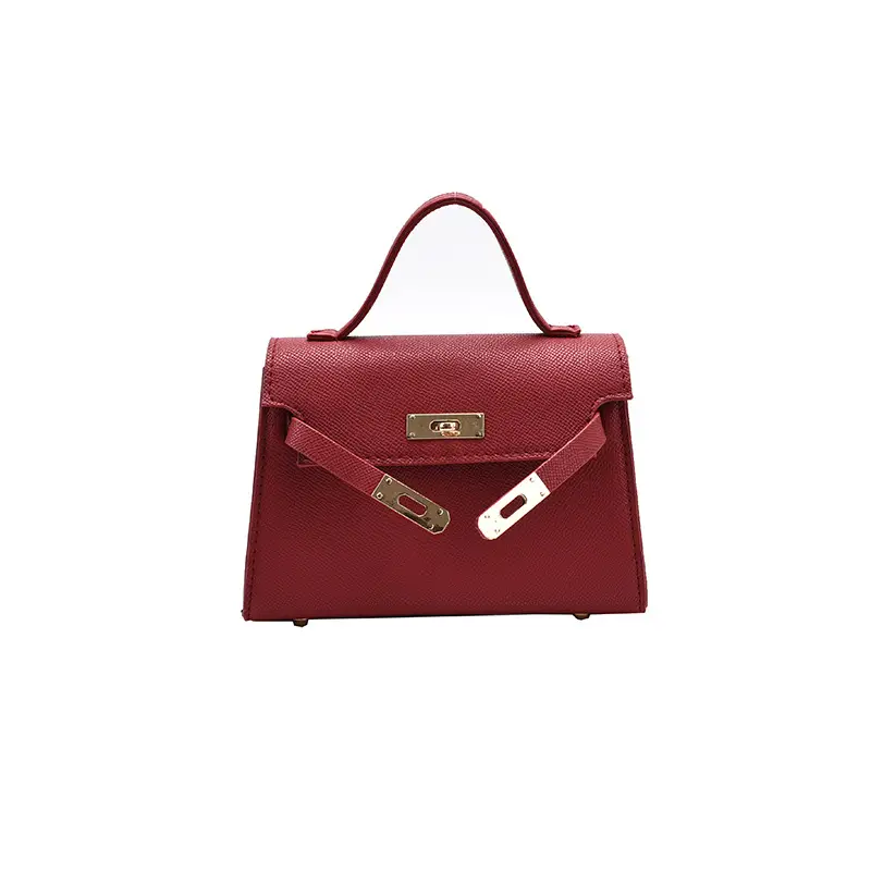 Red Lock Mini Shoulder Crossbody Bag for Women - Image 10