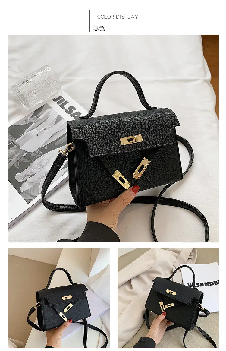Red Lock Mini Shoulder Crossbody Bag for Women — feature 13