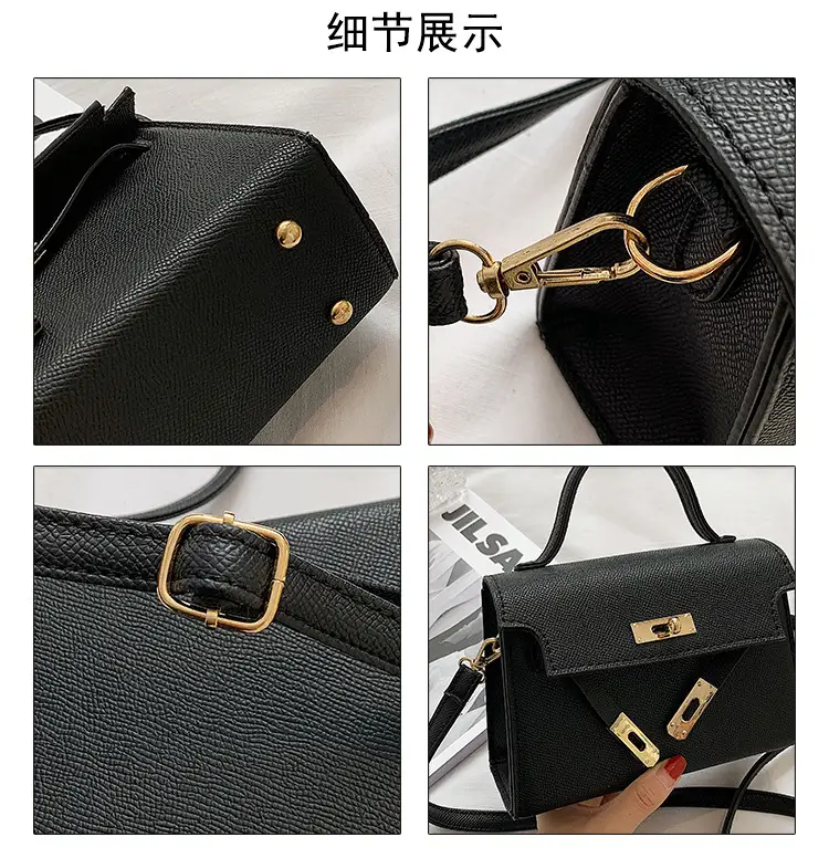 Red Lock Mini Shoulder Crossbody Bag for Women — feature 5