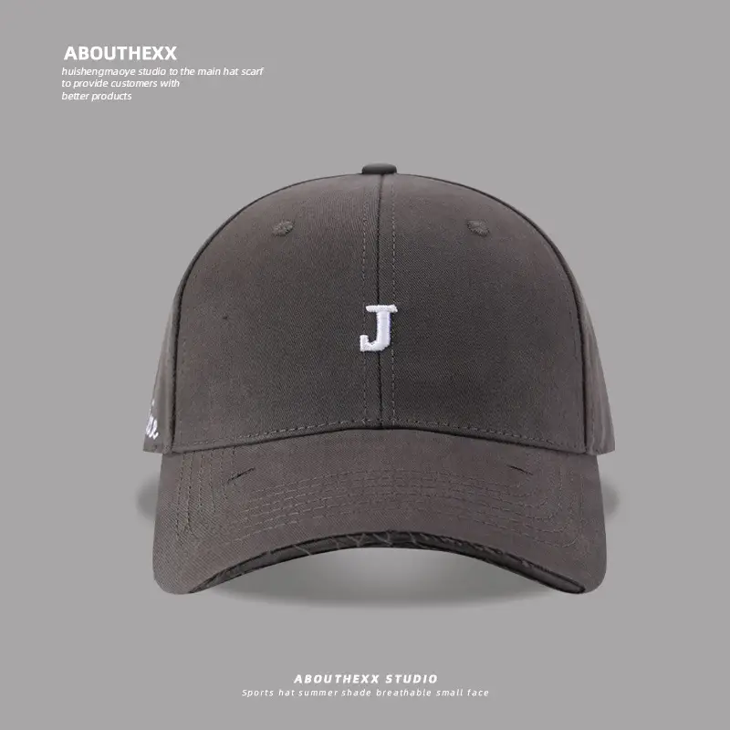 Women's Gray J Logo Baseball Cap Small - Image 2