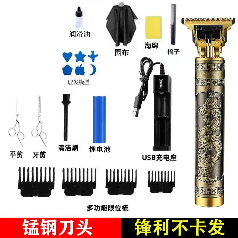 Electric Pushing Razor with Oil Head & Rechargeable Battery