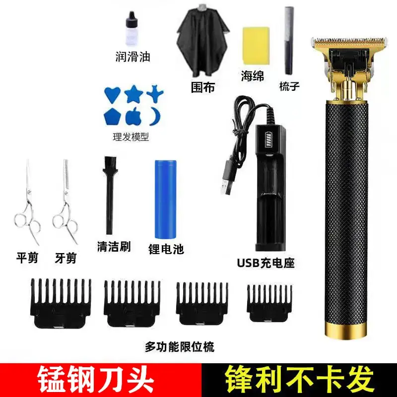Electric Pushing Razor with Oil Head & Rechargeable Battery