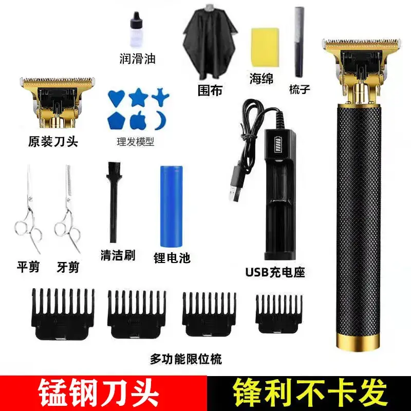 Electric Pushing Razor with Oil Head & Rechargeable Battery