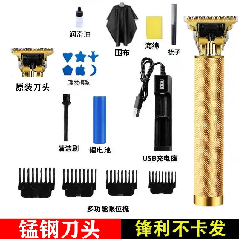Electric Pushing Razor with Oil Head & Rechargeable Battery