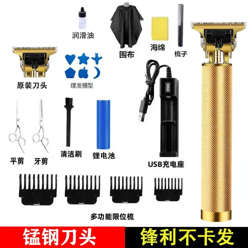 Electric Pushing Razor with Oil Head & Rechargeable Battery