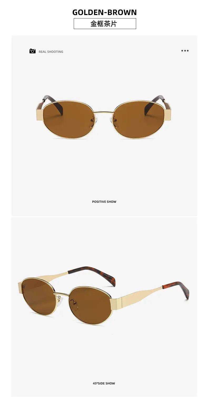 2025 Round Ins Metal Sunglasses for Men Women — feature 15
