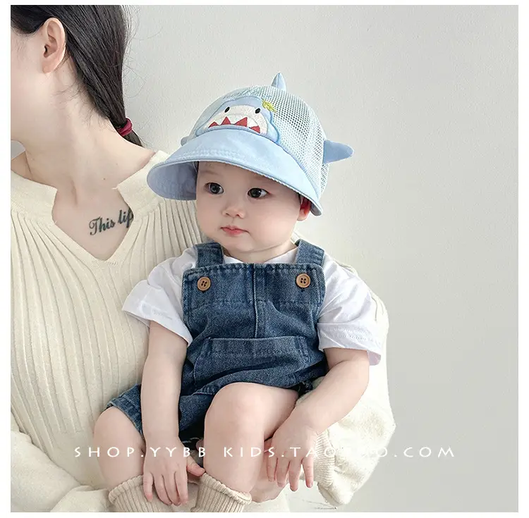 Baby Bear Cap Yellow Mesh Sun Hat for Boys — feature 2