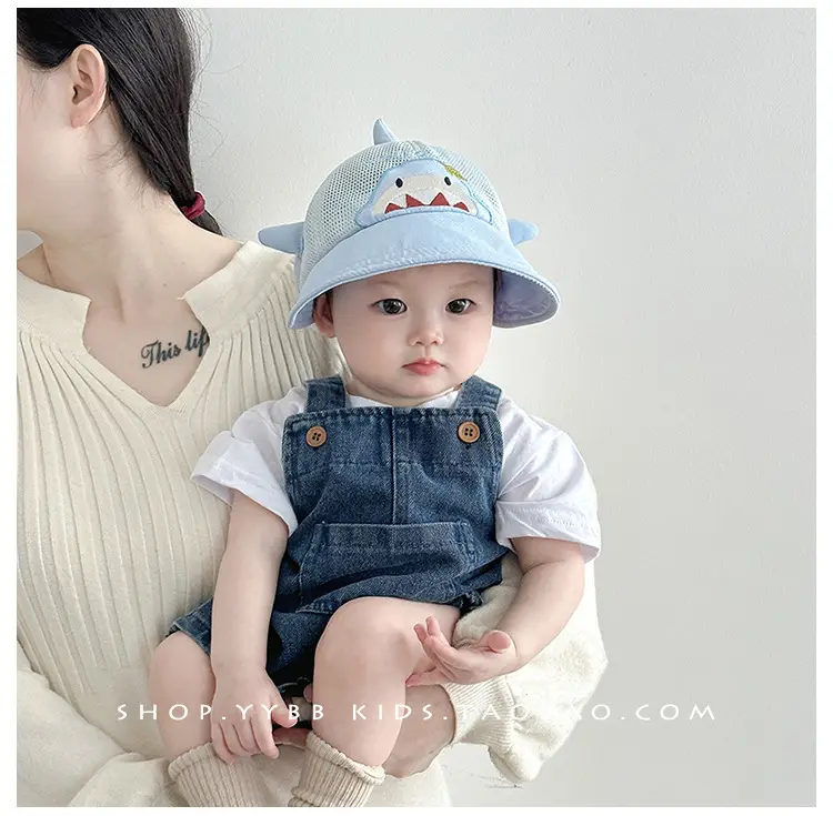Baby Bear Cap Yellow Mesh Sun Hat for Boys — feature 3