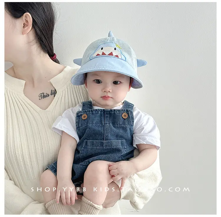 Baby Bear Cap Yellow Mesh Sun Hat for Boys — feature 5