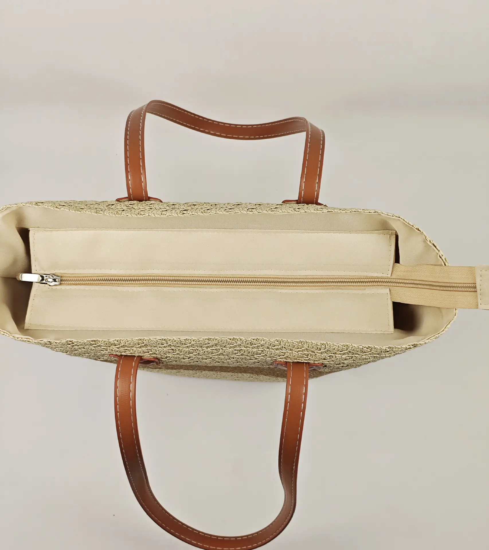 Women Straw Woven Shoulder Bag Large Capacity Seaside Style — feature 3